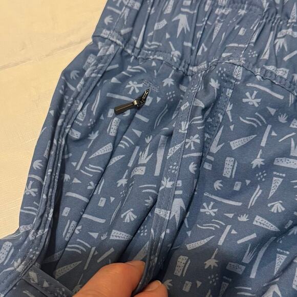 Patagonia Fleetwith Tank Dress Swamp Stamp Pigeon Blue Size Large Summer Dress - Picture 6 of 8